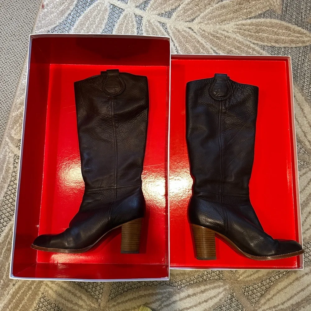 7.5 Coach Selena Leather Boots - Picture 2 of 5